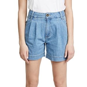 Lee Pleated Denim Shorts